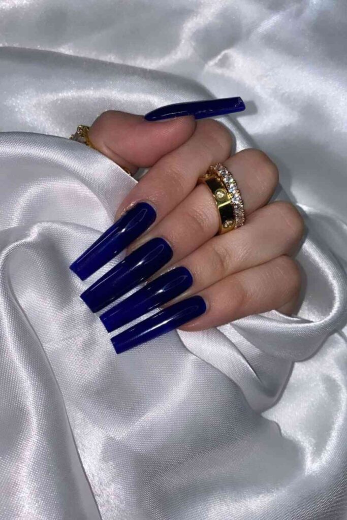 Dark Blue Nails