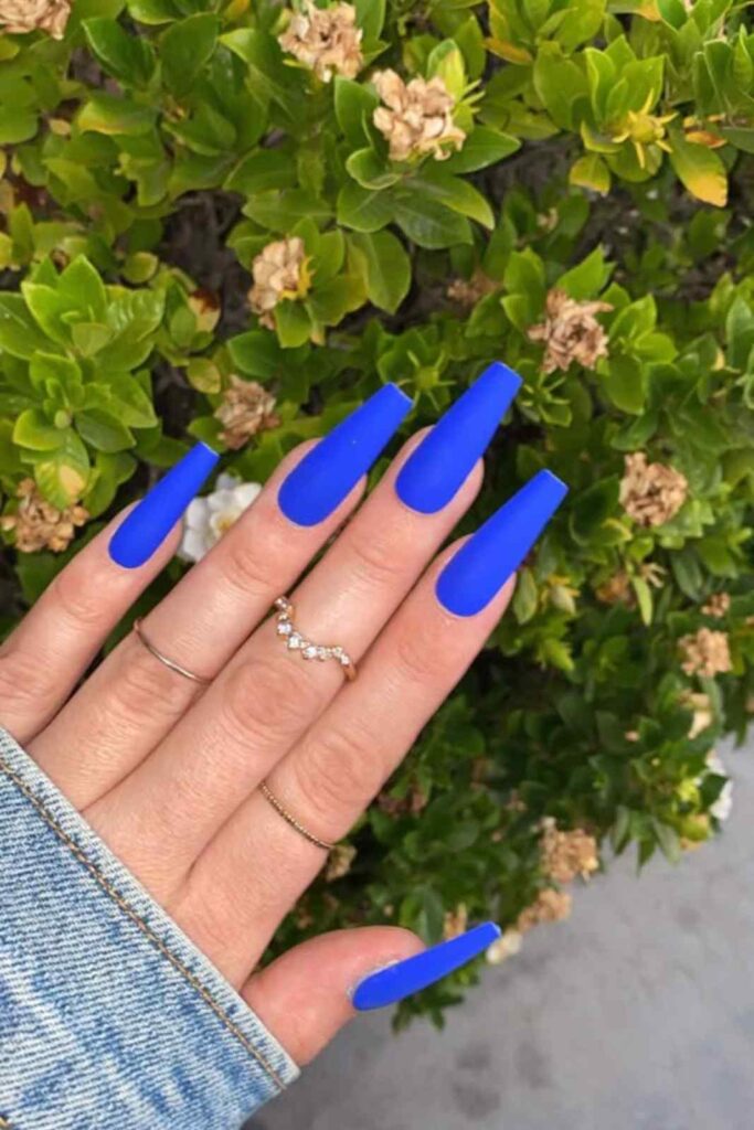 Cute Blue Nails