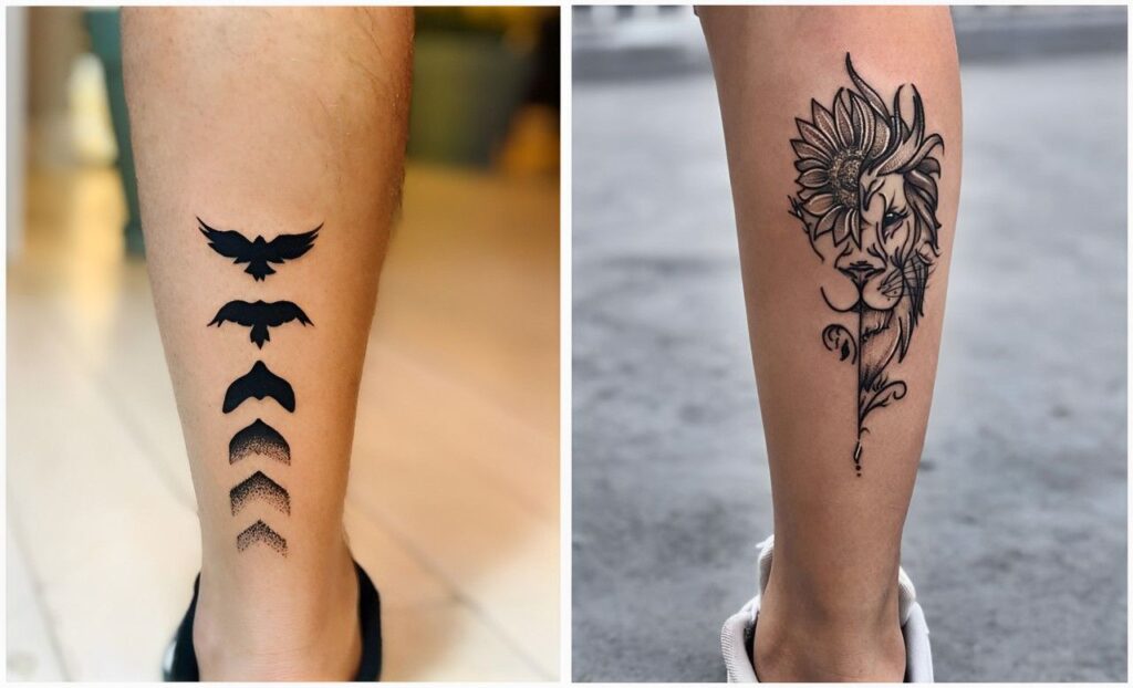 leg tattoo