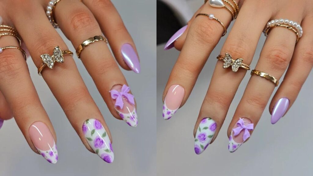 Lavender nails