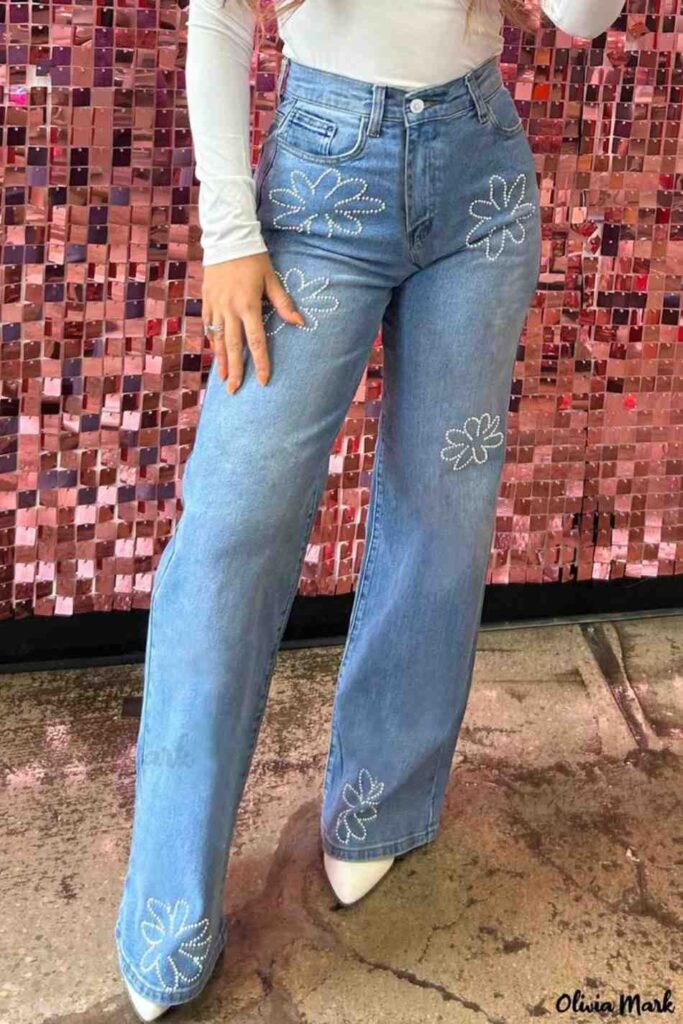 Rhinestone Jeans for a Casual Glam Look